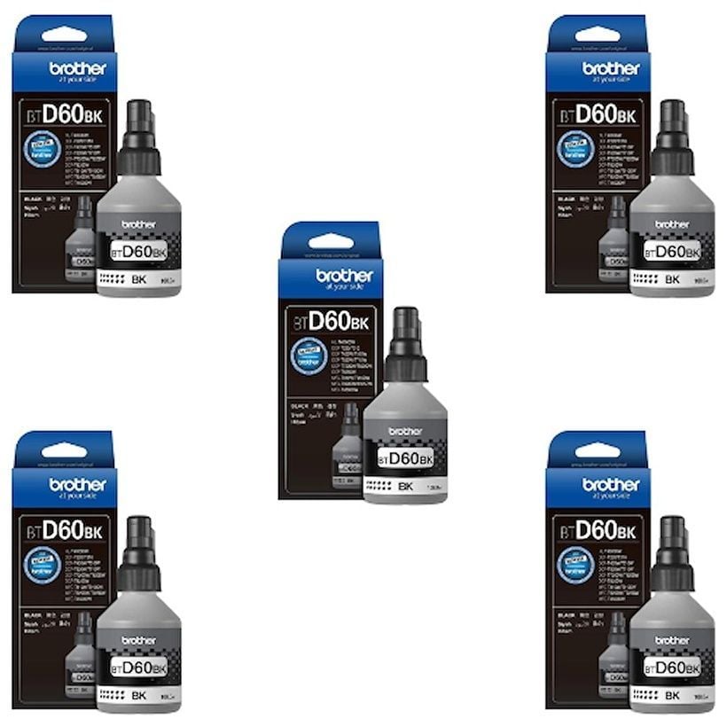 Brother BT-D60BK Siyah Orjinal Mürekkep 5'Lİ Avantaj Paket