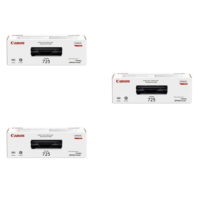 Canon CRG-725 Orjinal Toner 3'LÜ Avantaj Paket