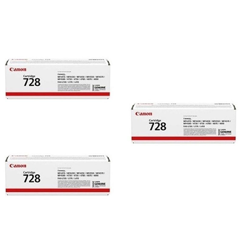 Canon CRG-728 Orjinal Toner 3'LÜ Avantaj Paket