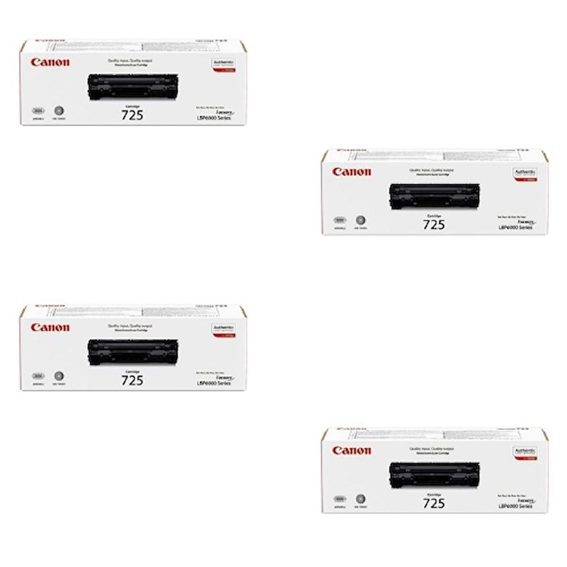 Canon CRG-725 Orjinal Toner 4'LÜ Avantaj Paket