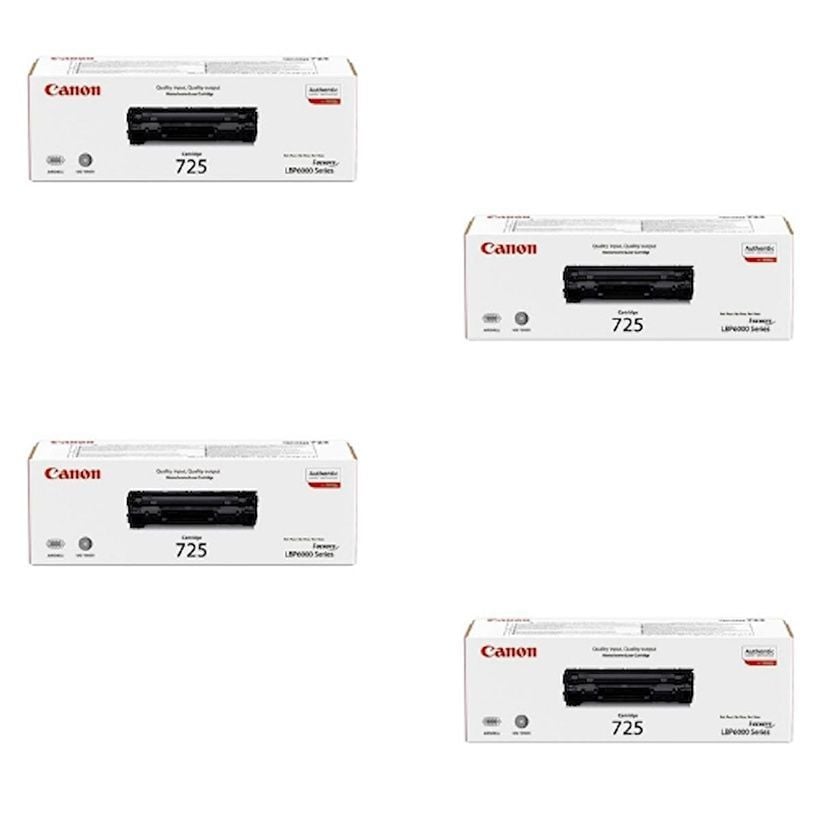 Canon CRG-725 Orjinal Toner 4'LÜ Avantaj Paket