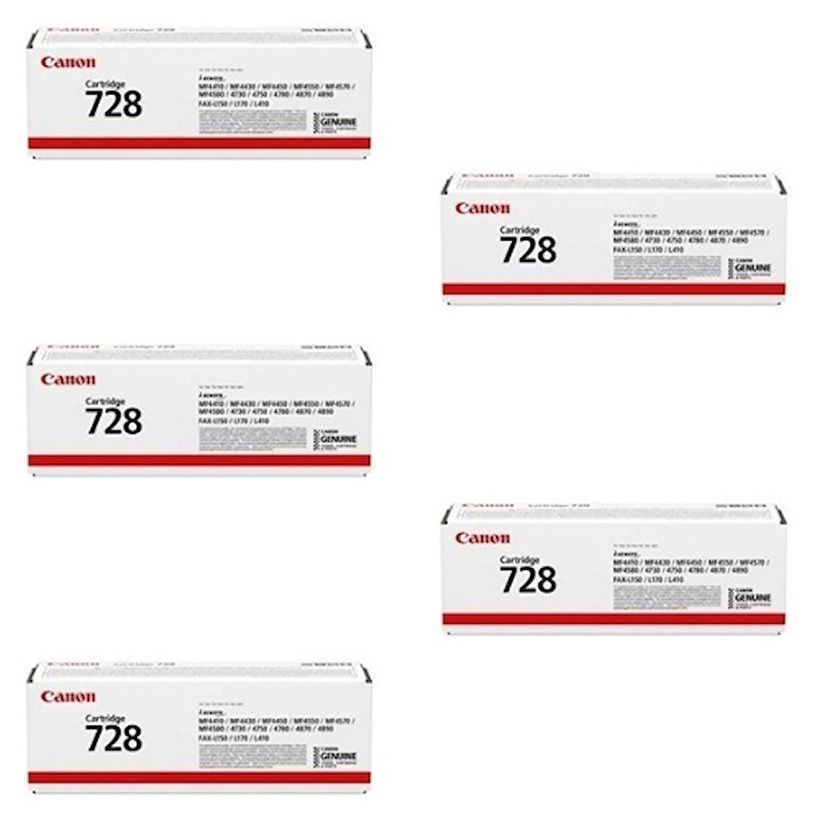 Canon CRG-728 Orjinal Toner 5'Lİ Avantaj Paket