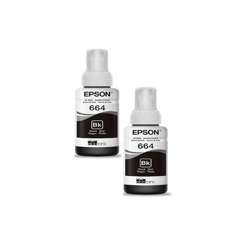 Epson T6641 Siyah Orjinal Mürekkep 2'Lİ Avantaj Paket