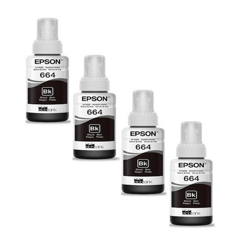 Epson T6641 Siyah Orjinal Mürekkep 4'LÜ Avantaj Paket