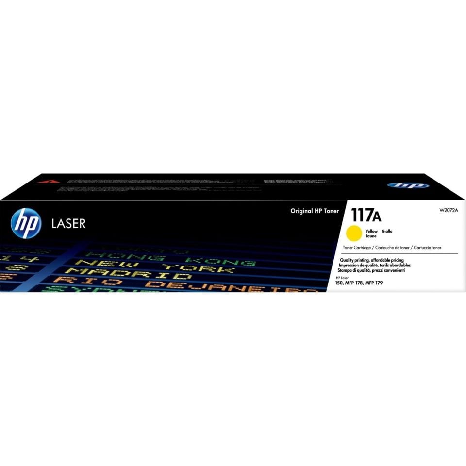 Hp (117A) W2072A Sarı Orjinal Toner