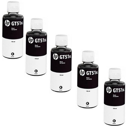 Hp GT51XL Siyah Orjinal Mürekkep 5'Lİ Avantaj Paket